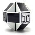 Magic Snake Speed Cube - Puzzle Ball Fidget - Magic Ruler-Black