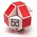 Magic Snake Speed Cube - Puzzle Ball Fidget - Magic Ruler-Red