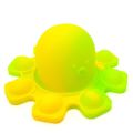 Bufftee  Mood Octopus Pop It Fidget Toy Reversible Popping  Flip Toy -Chartreuse Sun