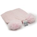 Winter Warm Twin Pom Pom Beanie - Soft Pink