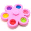 Pop It Fidget & 5 Circle Fidget Spinner 2in1- The Ultimate Fidget- Pink