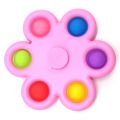 Pop It Fidget & 5 Circle Fidget Spinner 2in1- The Ultimate Fidget- Pink