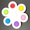 Pop It Fidget & 5 Circle Fidget Spinner 2in1- The Ultimate Fidget- White