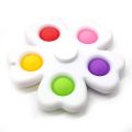 Pop It Fidget & Flower Fidget Spinner 2in1- The Ultimate Fidget -White