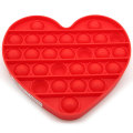 Pop It Fidget Toy -Popping Bubble Game- Red Heart