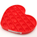 Pop It Fidget Toy -Popping Bubble Game- Red Heart