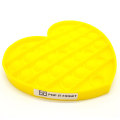 Pop It Fidget Toy -Popping Bubble Game - Yellow Heart