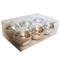 Reflective Silver Christmas Baubles - 6 Pack
