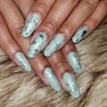 BUFFTEE Nail Foil Flakes - Sexy Silver - Chrome Nail Glitter 6 Pack