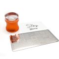 Bufftee Nail Stamper Nail Scraper & Steel Nail Stamping Plate Set- Citrine