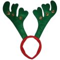 Reindeer Antlers With Bell Christmas Hat - Green