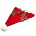 Bufftee Christmas Hat Reindeer Golden Bow Santa Hat