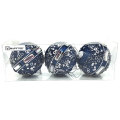 Christmas Baubles -Blue Jewel Christmas Balls - 3 Pack