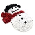 Bufftee Christmas Snow Man - Wreath Medium - Door or Table Decoration