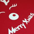 Bufftee Christmas Reindeer Antlers Merry Xmas T-Shirt Ladies - Unisex Fit