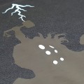 Bufftee Glow In The Dark Unisex God Of Thunder Tee -165g T-Shirt