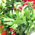 Bufftee Premium Christmas Tinsel Mistletoe & Bows  Green Tinsel