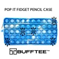 Bufftee Pop it Pencil Case Blue Marble Pop it Fidget Toy