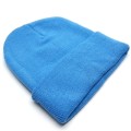 BUFFTEE Plain Blue Beanie Warm Winter Hat