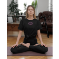 The Lotus Halo Glitter Bufftee Zen T-Shirt  - Yoga Lotus Tee