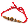 pX Raksha Bandan Rakhee Wooden Harmony Beads String Rhaki