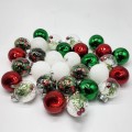 pX 30 Piece Rgw Christmas Tree Baubles - 6cm Christmas Festive Tree Balls