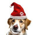 purpleX Dog Christmas Hat Puppy Xmas Hat Pet hat Small Animal Xmas Hat