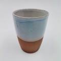 Ceramic mug - brown/blue