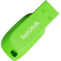 16GB SanDisk Cruzer Blade USB 2.0 Flash Drive - Green (New) - SanDisk 20G