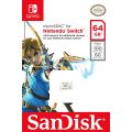 64GB Sandisk microSDXC for Nintendo Switch - Class UHS 3 - Limited Zelda Edition (NS / Switch)(New)