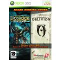 2 in 1: BioShock + Elder Scrolls IV, The: Oblivion (Xbox 360)(Pwned) - 2K Games 130G