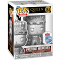 Funko Pop! Rocks 184: Queen - Freddie Mercury with Pin Vinyl Figure (Crowned)(Metallic)(New) -
