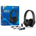 PlayStation 4 Gold Wireless Headset - Black (PS4 / PS3 / PS Vita)(New) - Sony (SIE / SCE) 2000G