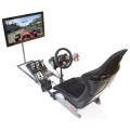 Racing Seat - Black with Red Trim (New) - Various Racing Wheel Mount Type Selector - IMPORTANT