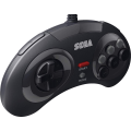 Retro-Bit SEGA Mega Drive 8 Button USB Arcade Pad - Black (PC / PS3 / NS / Switch)(New) - Retro-Bit