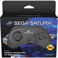 Retro-Bit SEGA Saturn 8 Button Controller - Black (SS)(New) - Retro-Bit 600G