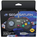 Retro-Bit SEGA Saturn 8 Button USB Controller - Slate Grey (PC)(New) - Retro-Bit 600G