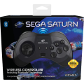 Retro-Bit SEGA Saturn 8 Button Wireless Bluetooth Controller - Black (PC / PS3 / Switch)(New) -