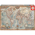 The World: Executive Map - 4000 Piece Puzzle (New) - Educa Borras 2500G