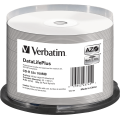 Verbatim DataLifePlus Printable 700MB Blank 52x CD-R - 50 Pack Spindle (New) - Verbatim 350G