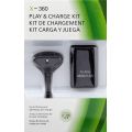 Play & Charge Kit - Generic Black (Xbox 360)(New) - Various 175G