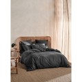 Elka Bamboo Cotton Charcoal Fitted Sheet