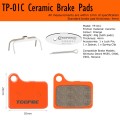 Toopre Twin Pack Orange Ceramic Bicycle Disc Brake Pads TP-01C