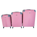 3 Piece Hard Outer Shell Luggage Set- Light Pink