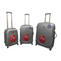 3 Piece Lightweight Luggage Set - Silver