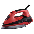 2000W Steam Iron - Vertical, Self Cleaning & Teflon Soleplate - Red/Black