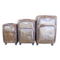 Luggage Set of 3 PU Leather Travel Suitcases 28'24'22' inch