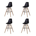 Modern Style Eiffel Chair Counter Bar Stools Set - 4 Pieces - 25.5-Inch