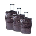Nexco Luggage Set of 3 PU Leather Travel Suitcases 28'24'22"