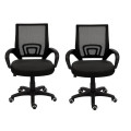Office Chairs Ergonomic Mid-Back -2 Pack Black Colour